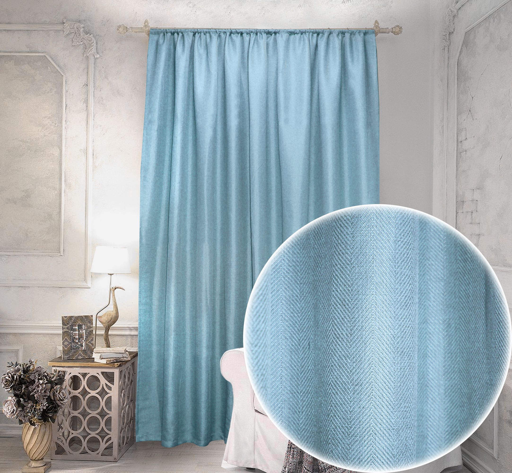 картинка Штора Amore Mio RR PL A07-05 2,0*2,7*1 голубой 