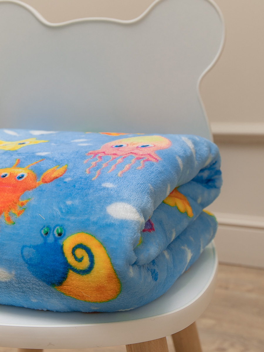 картинка Плед Texrepublic TF FN 908BL 1114 Морские жители 