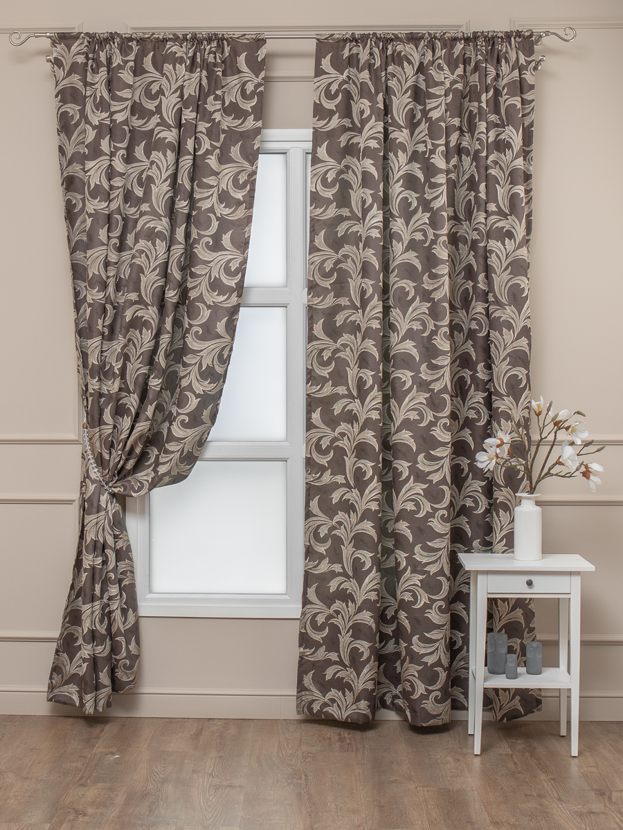 картинка Штора Amore Mio RR 15323-26 2,0*2,7*1 коричневый 