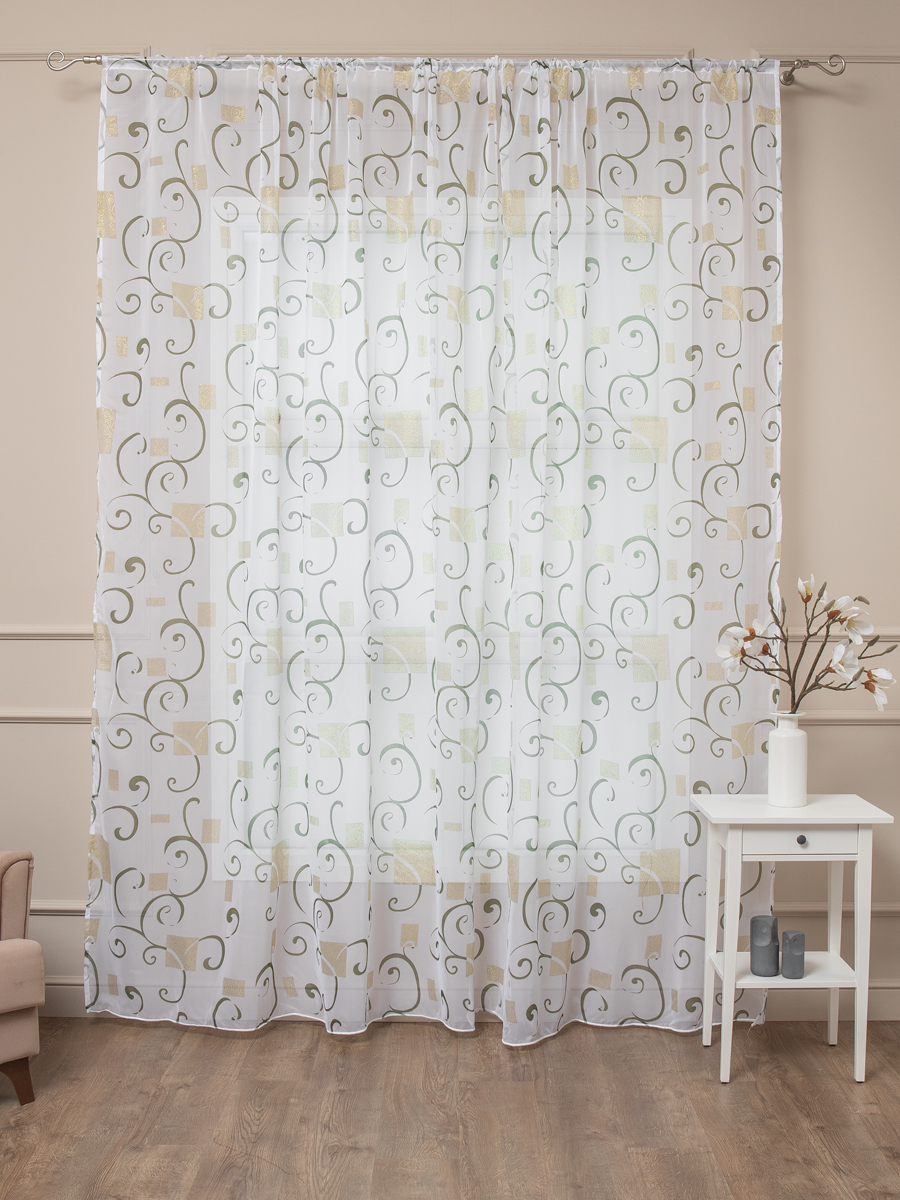 картинка Штора Amore Mio RR 3105-06 ut 3,0*2,7*1 зеленый 