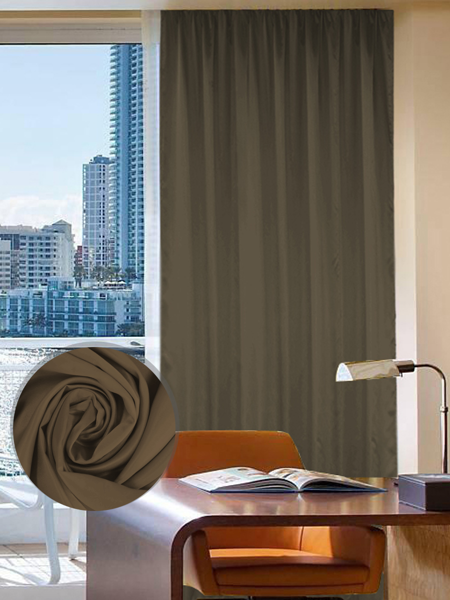 картинка Штора Amore Mio RR 6PL 3216-121 1,4*2,7*1 коричневый 