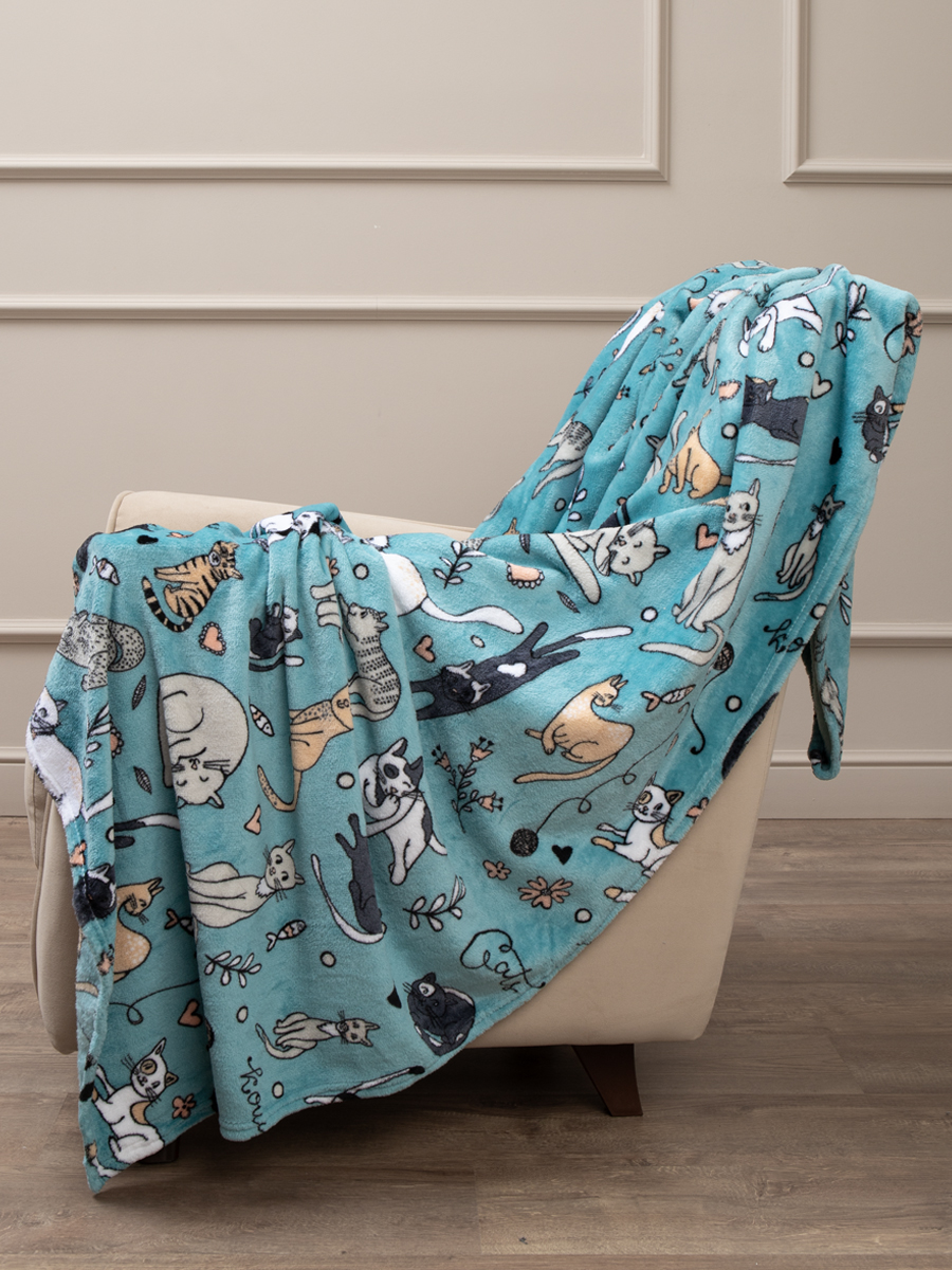 картинка Плед Texrepublic TF FN F132 b1420 Коты2 