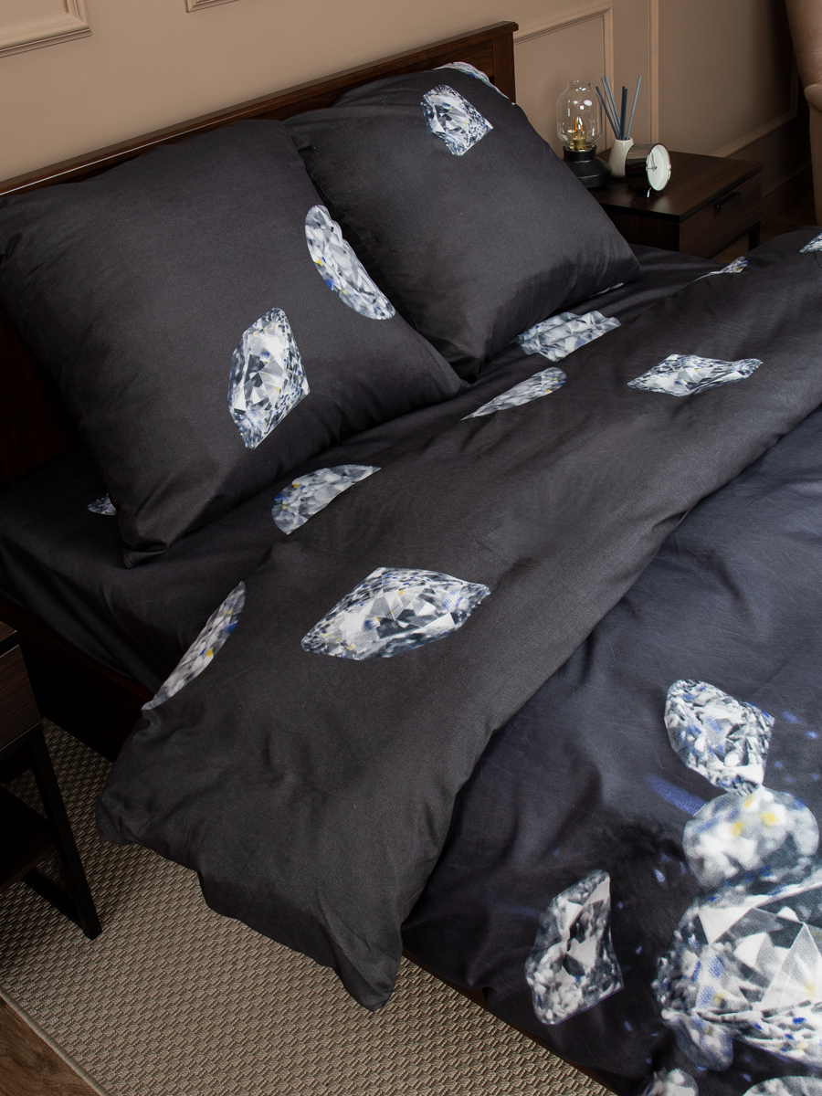 картинка Постельное бельё Amore Mio BZ QR Black SINGLE M 