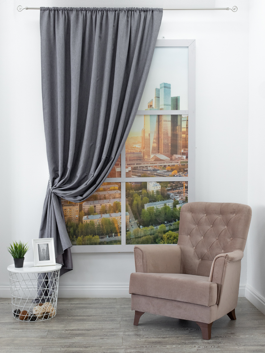 картинка Штора Amore Mio RR Rolex-287364 2,0*2,7*1 серый 