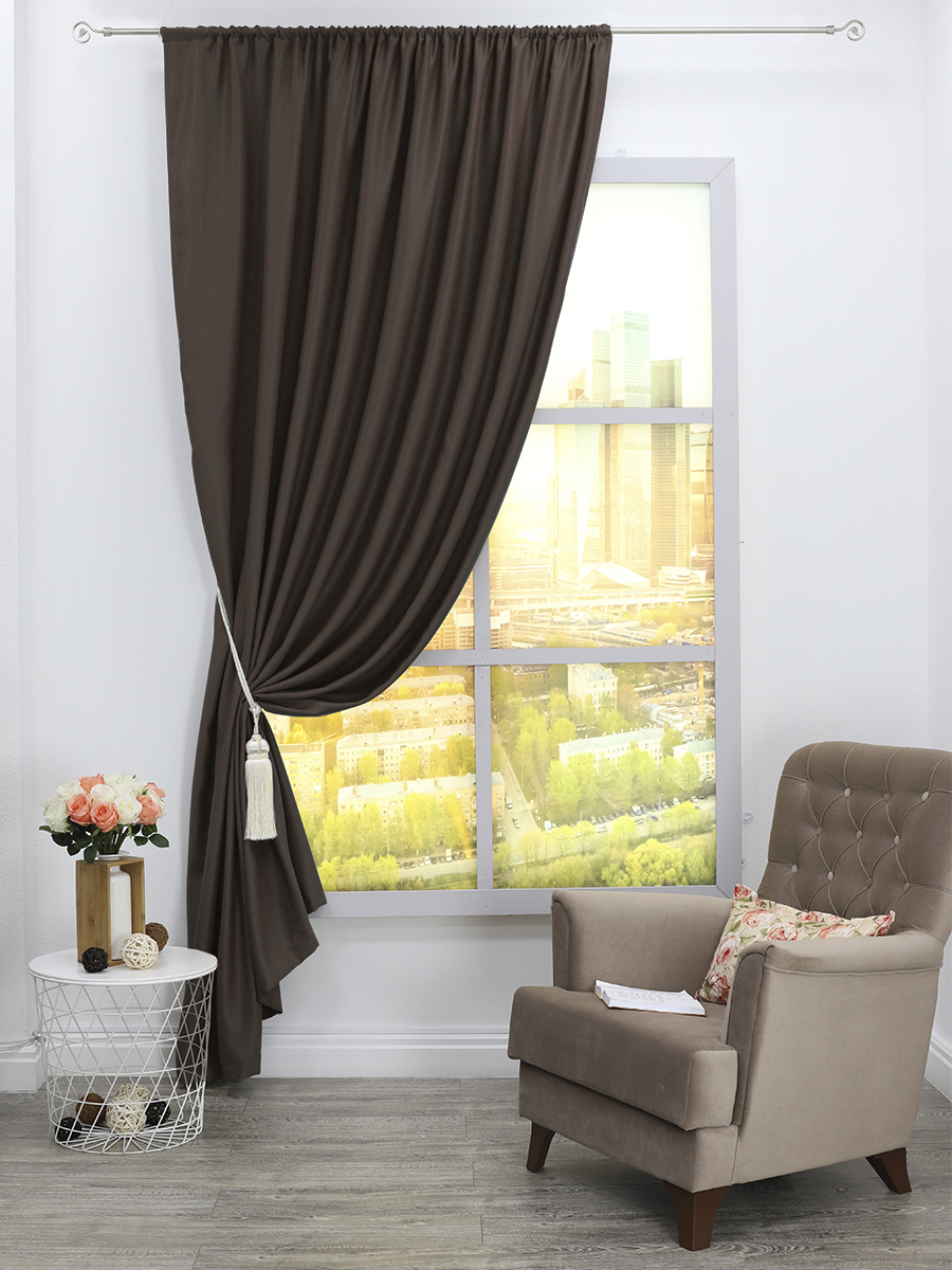 картинка Штора Amore Mio RR PL 6668-06 2,0*2,7*1 венге 