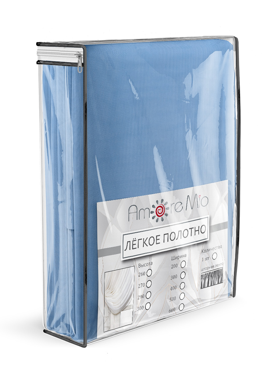 картинка Штора Amore Mio RR 4ML lux-22 3,0*2,7*1 голубой 