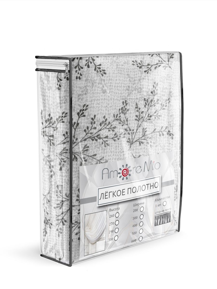 картинка Штора Amore Mio RR 4ML 3125-01 ut 3,0*2,7*1 серый 