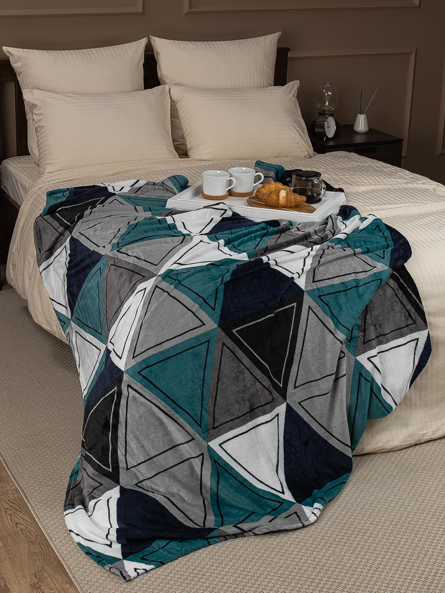 картинка Плед Texrepublic TF FN F118 b1420 Треугольники 