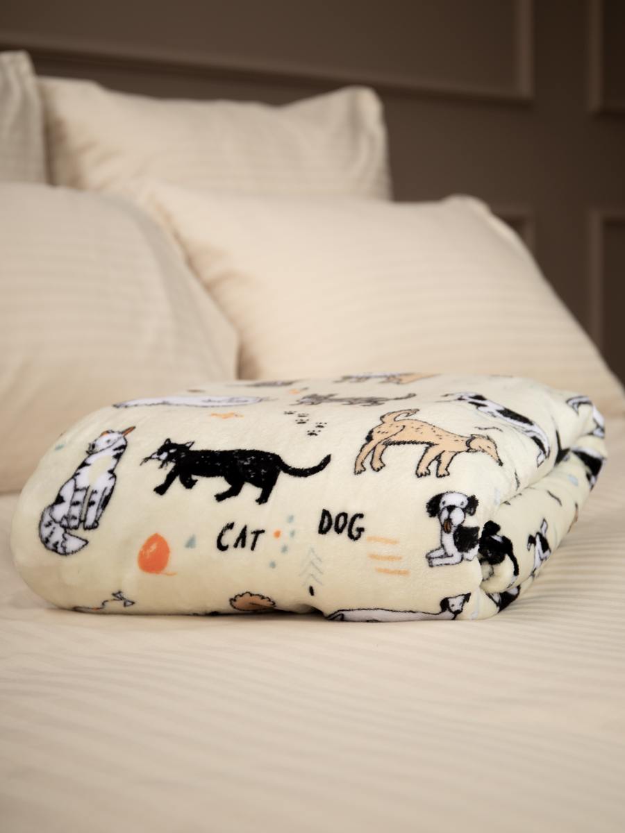 картинка Плед Texrepublic TF FN F138 a2022 Котики-собачки 