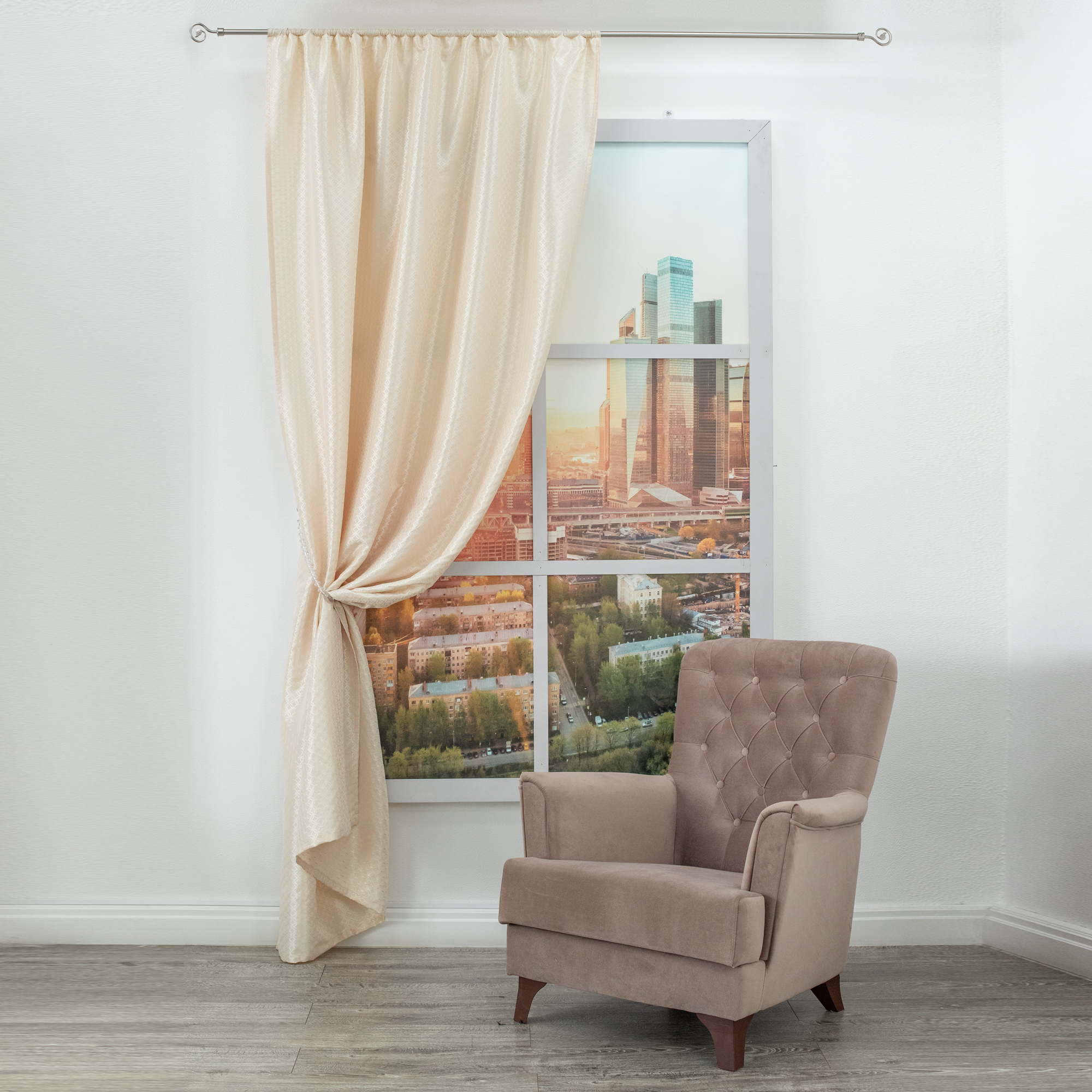 картинка Штора Amore Mio RR 6PL H9936-102 1,4*2,6*1 молочный 