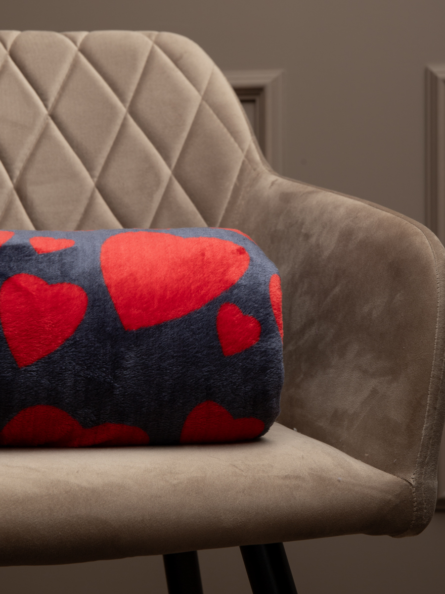 картинка Плед Texrepublic TF FN F113R b1520 Сердечки 