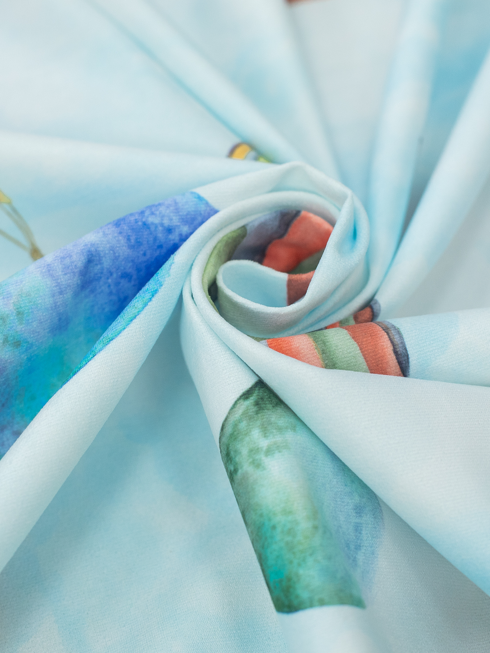 картинка Штора Amore Mio RR 12346-1V 2,0*2,7*1 голубой 