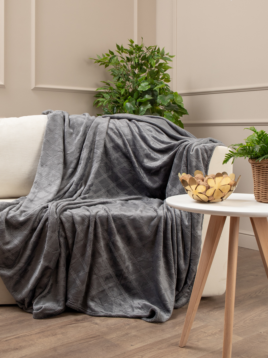 картинка Плед Eclair TF FNE DKGY2ec 041/1520 клетка NC 