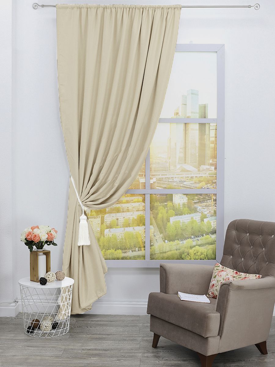 картинка Штора Amore Mio RR Y115-04 2,0*2,7*1 бежевый 