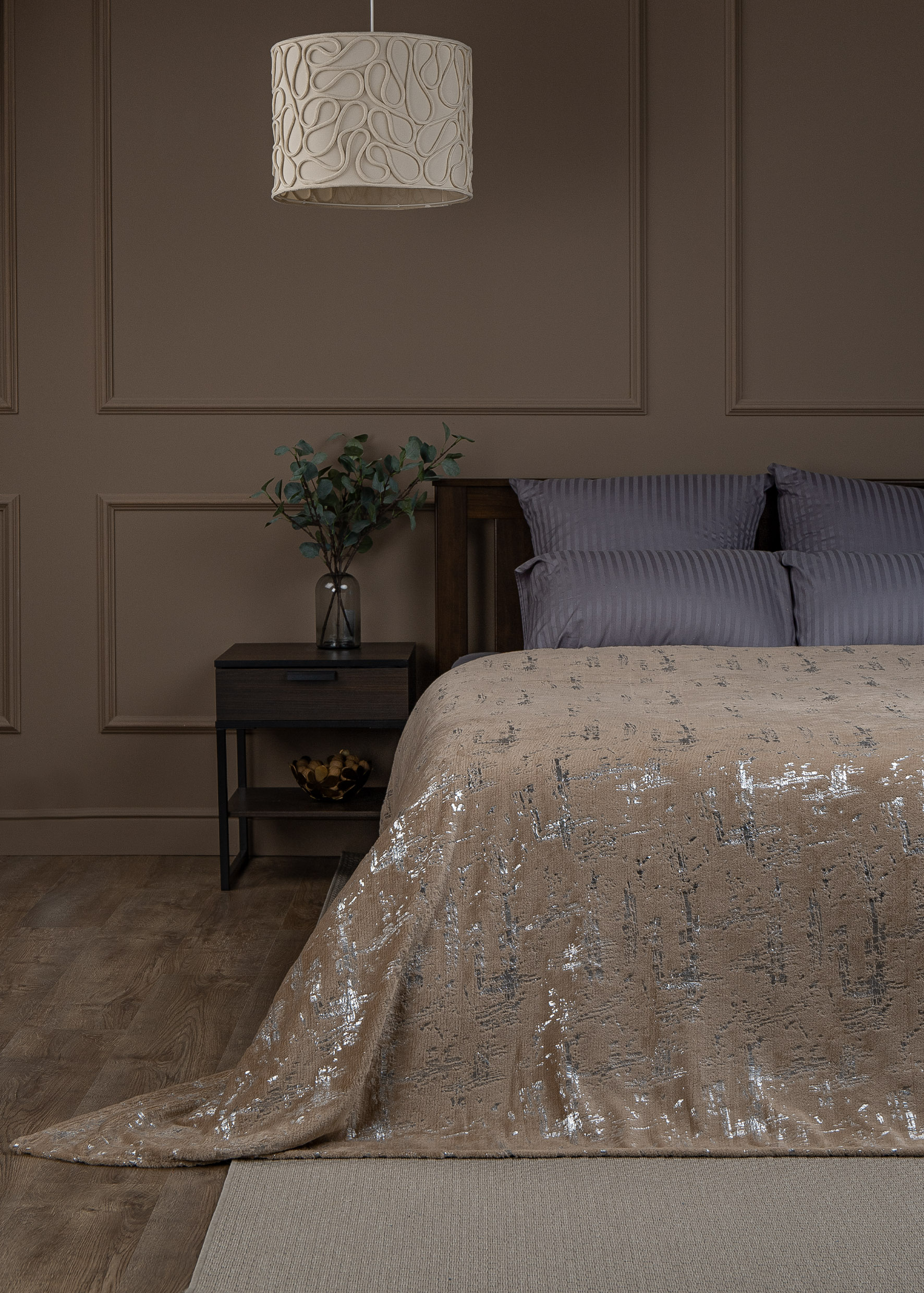 картинка Плед Texrepublic TF FNL BEGY1-SL 2022 s-мазки 