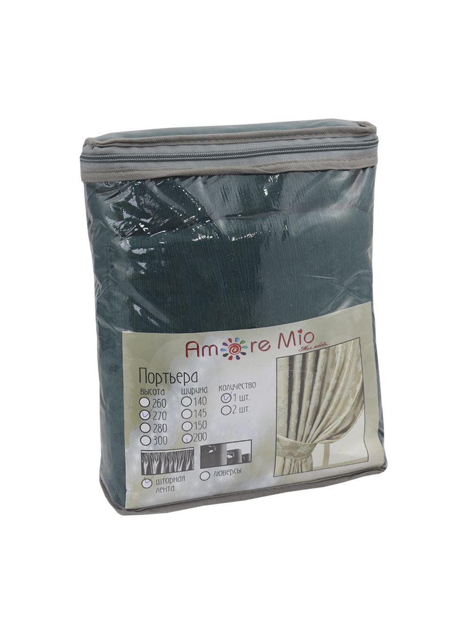 картинка Штора Amore Mio RR Y115-31 2,0*2,7*1 зеленый 