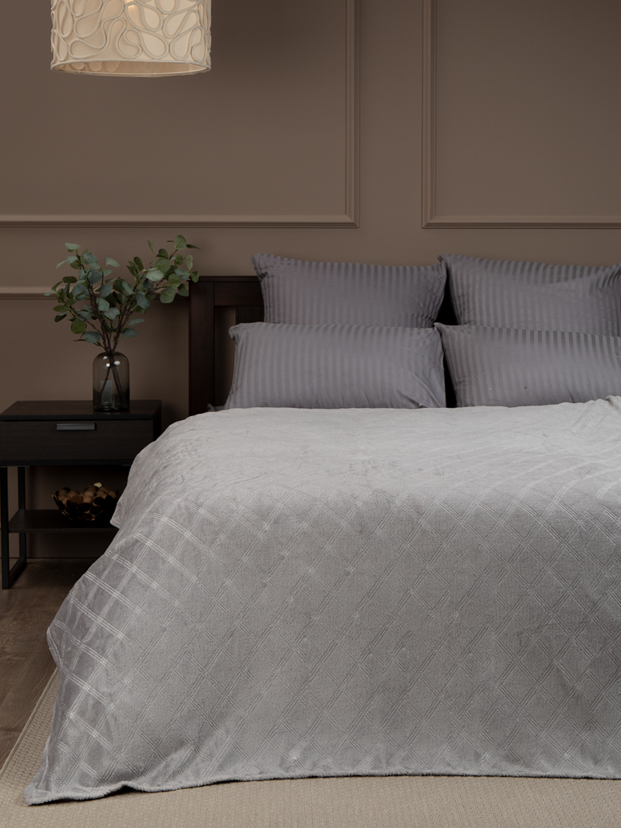 картинка Плед Texrepublic TF FNE GY4 1520 c-клетка 16-3850 