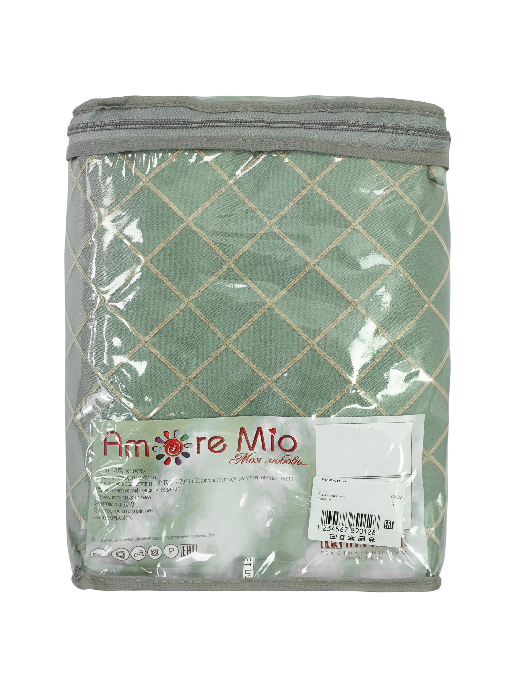 картинка Штора Amore Mio RR PL 80952-05 2,0*2,7*1 зелен/золот 