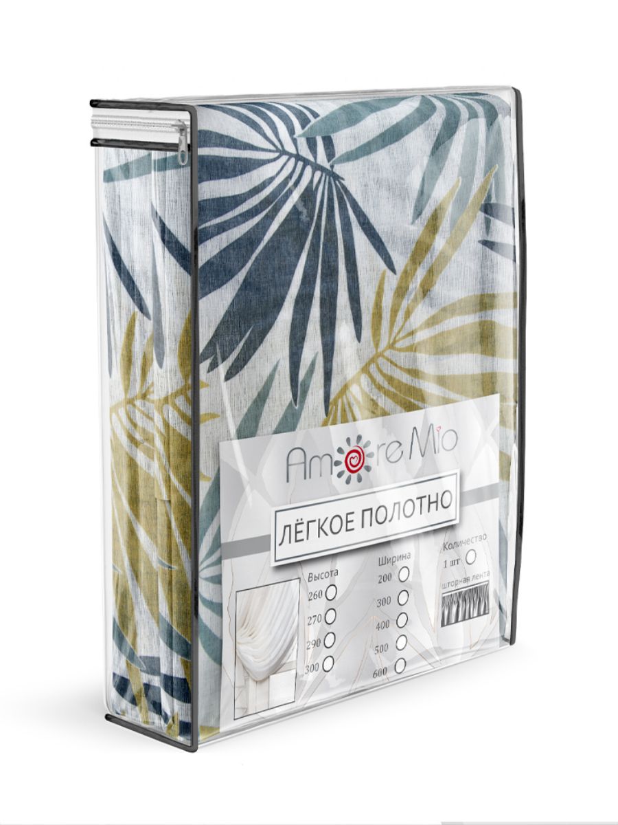 картинка Штора Amore Mio RR 3952-02 3,0*2,7*1 горчичный 