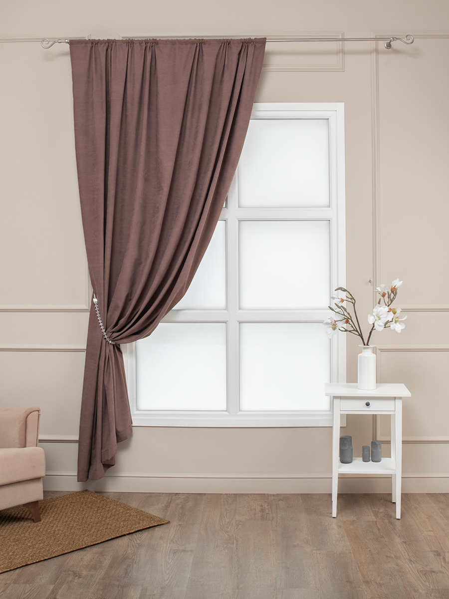 картинка Штора Amore Mio RR 3872-121 2,0*2,7*1 коричневый 