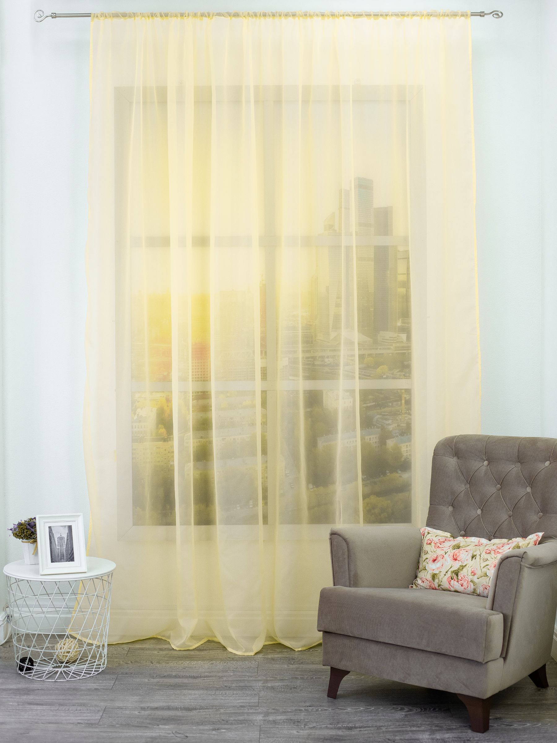 картинка Штора Amore Mio RR lux-07 3,0*2,7*1 св.желтый 