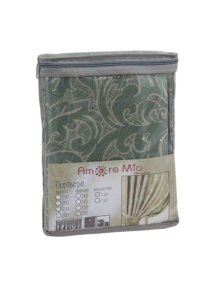 картинка Штора Amore Mio RR 384-81 1,4*2,7*1 ментоловый 
