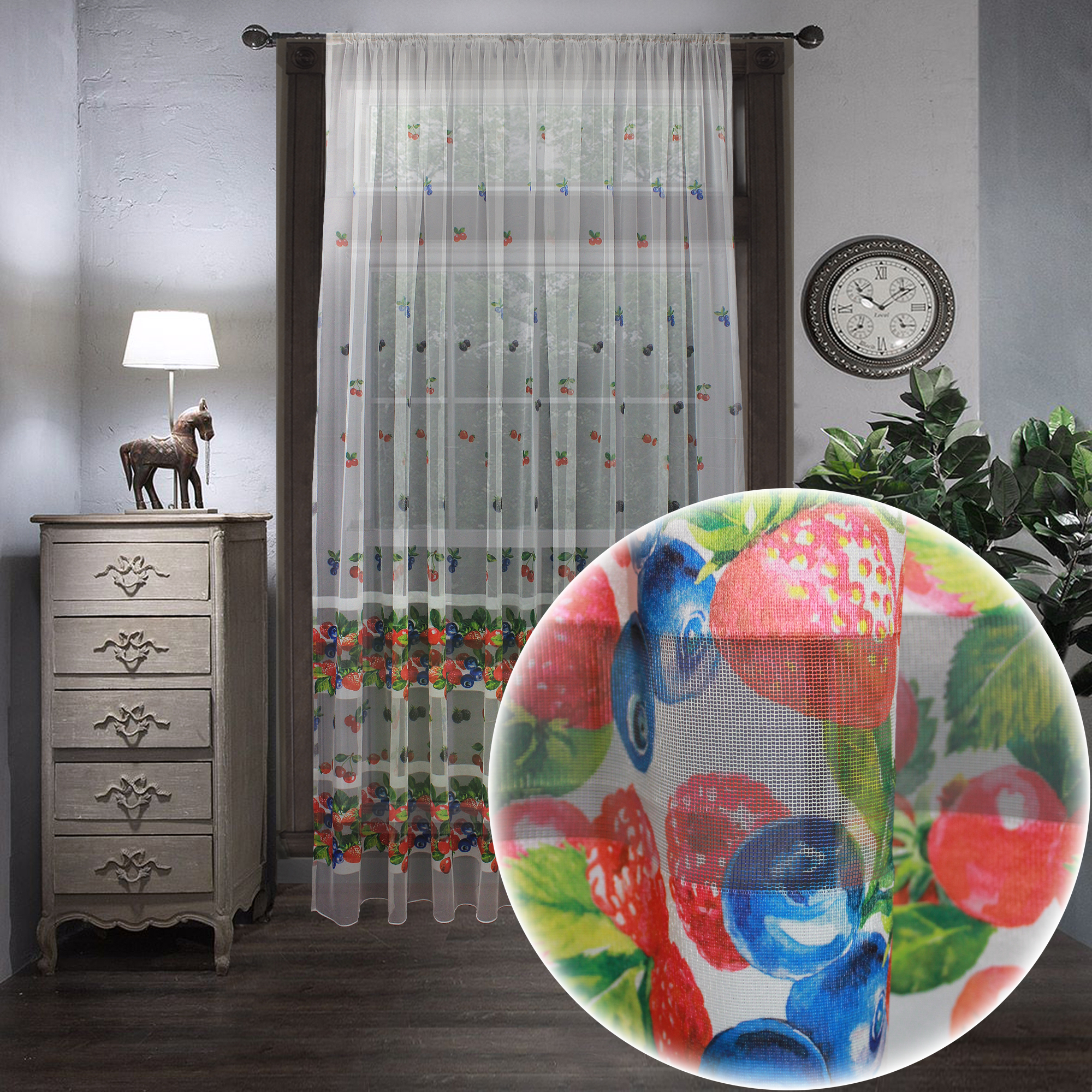 картинка Штора Amore Mio RR 8795-01 ut 3,0*2,7*1 зеленый 