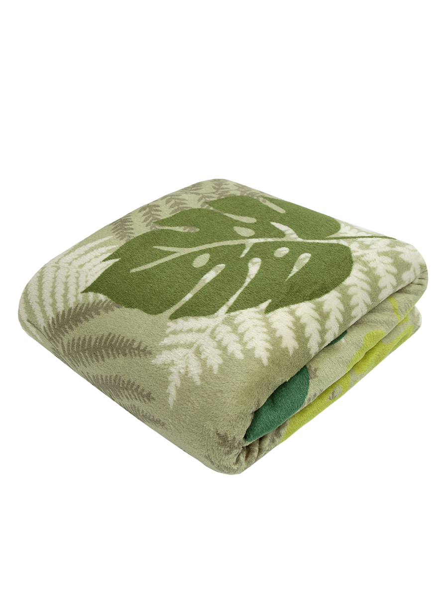 картинка Плед Texrepublic TF FN F131 b1420 Монстера и папоротник 