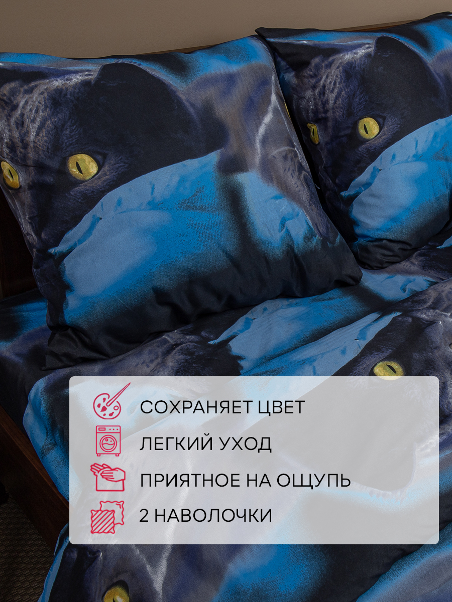 картинка Постельное бельё Amore Mio Meow SINGLE M 