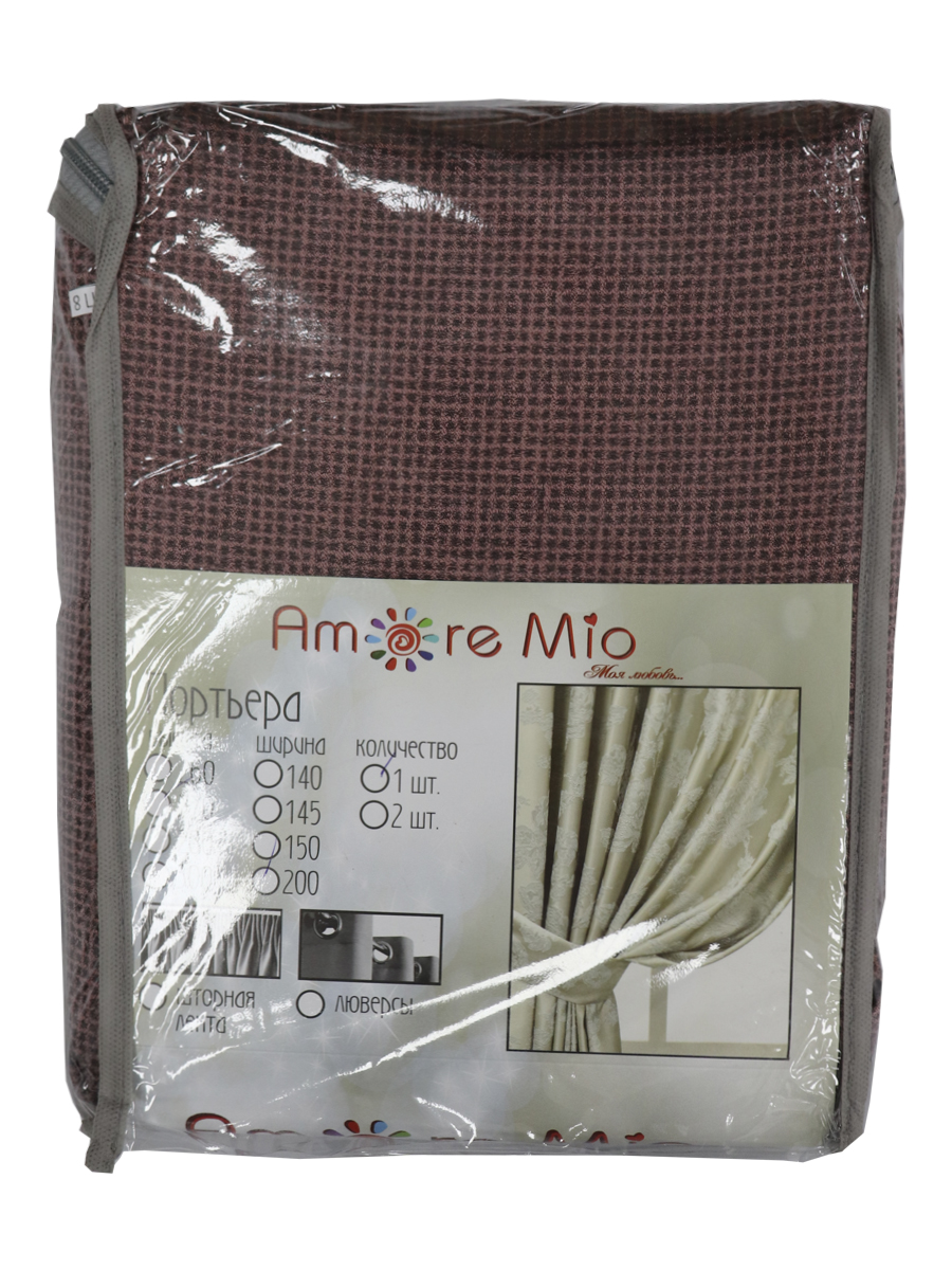 картинка Штора Amore Mio RR AV003V02-13P 2,0*2,7*1 брусника 