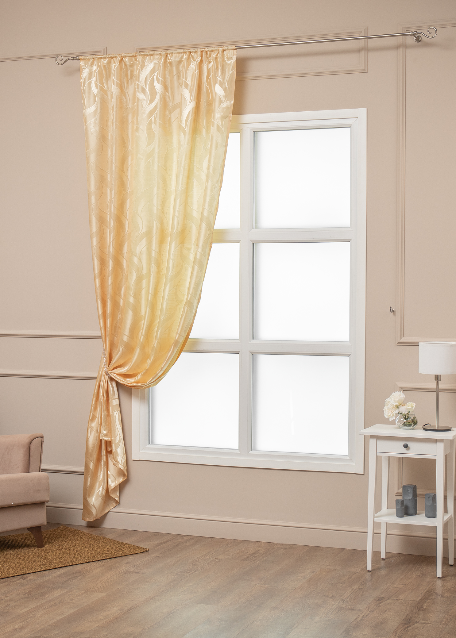 картинка Штора Amore Mio RR 6PL L506-11 1,4*2,7*1 золотой 