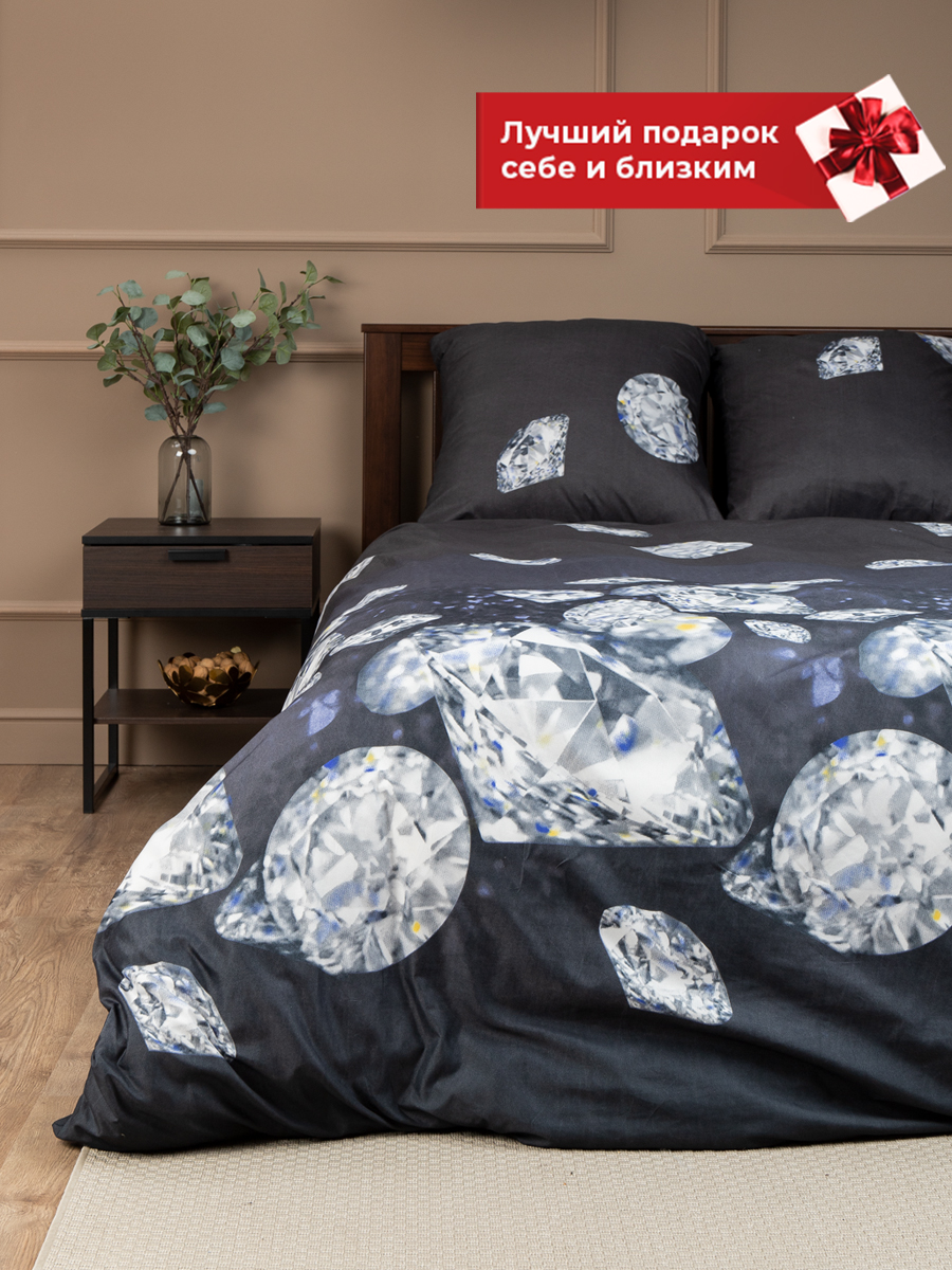 картинка Постельное бельё Amore Mio BZ QR Black SINGLE M 