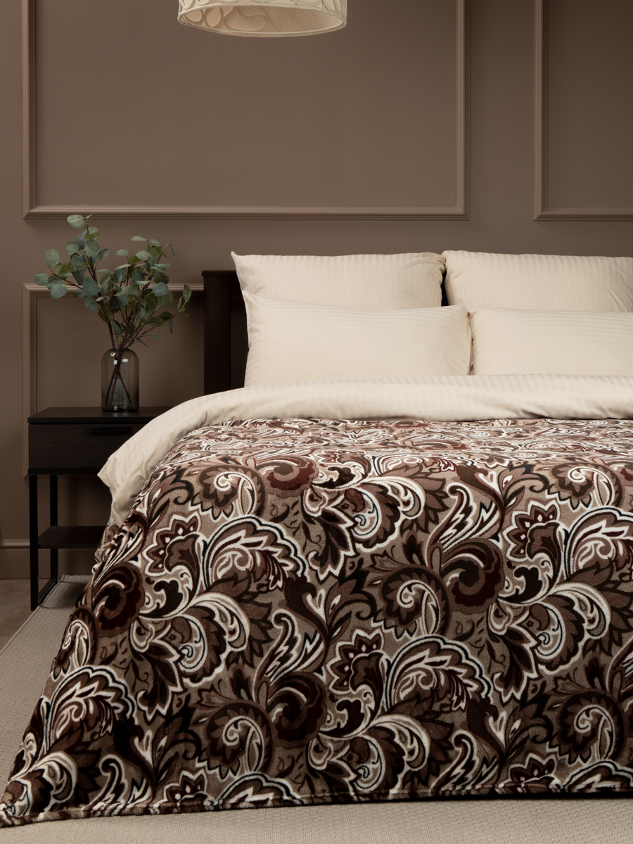 картинка Плед Texrepublic TF FN F18 b1820 Узоры бежевые 