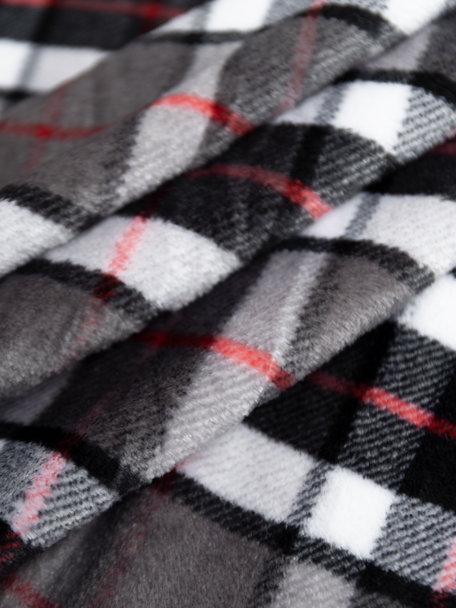 картинка Плед Texrepublic TF FN F137 a1520 Шотландка серая 