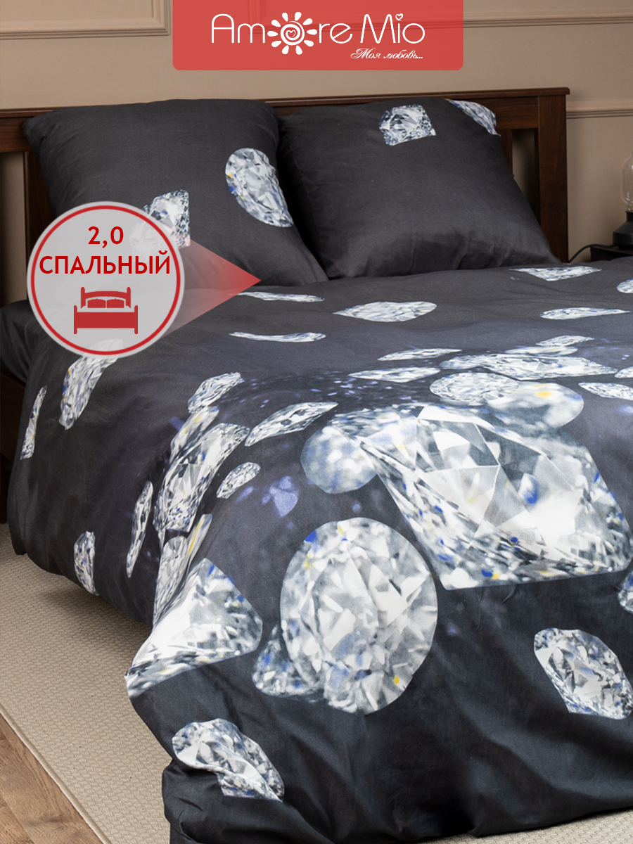 картинка Постельное бельё Amore Mio BZ Black DOUBLE M 