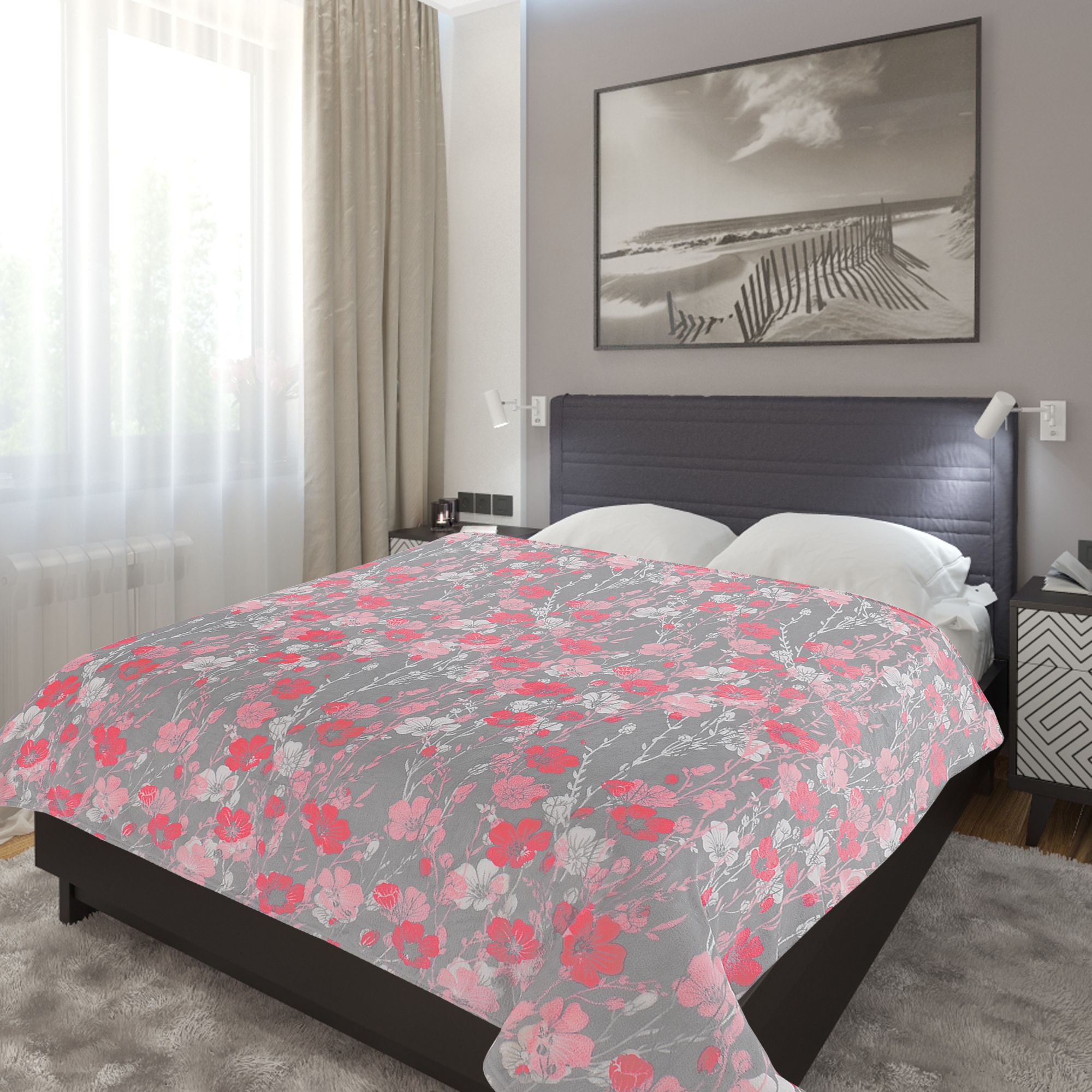 картинка Плед Texrepublic TF FN F74 a1520 Расцвёл багульник 