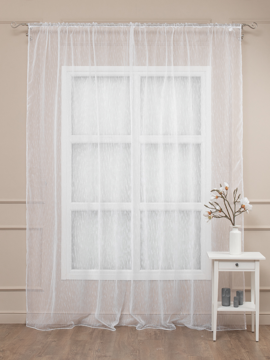 картинка Штора Amore Mio RR 4ML RAIN Organza-01 ut 3,0*2,7*1 белый 