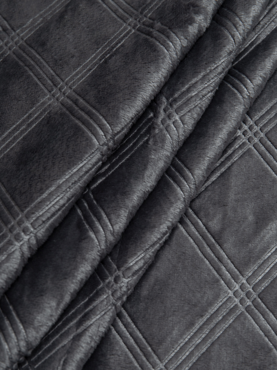 картинка Плед Texrepublic TF FNE DKGY2 041/2022 клетка NC 