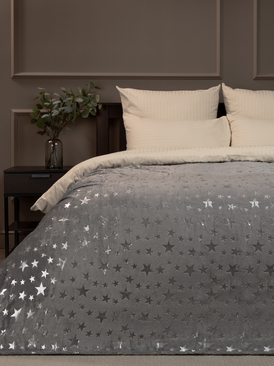 картинка Плед Texrepublic TF FNL GY11-SL 040/2022 звезды NC 