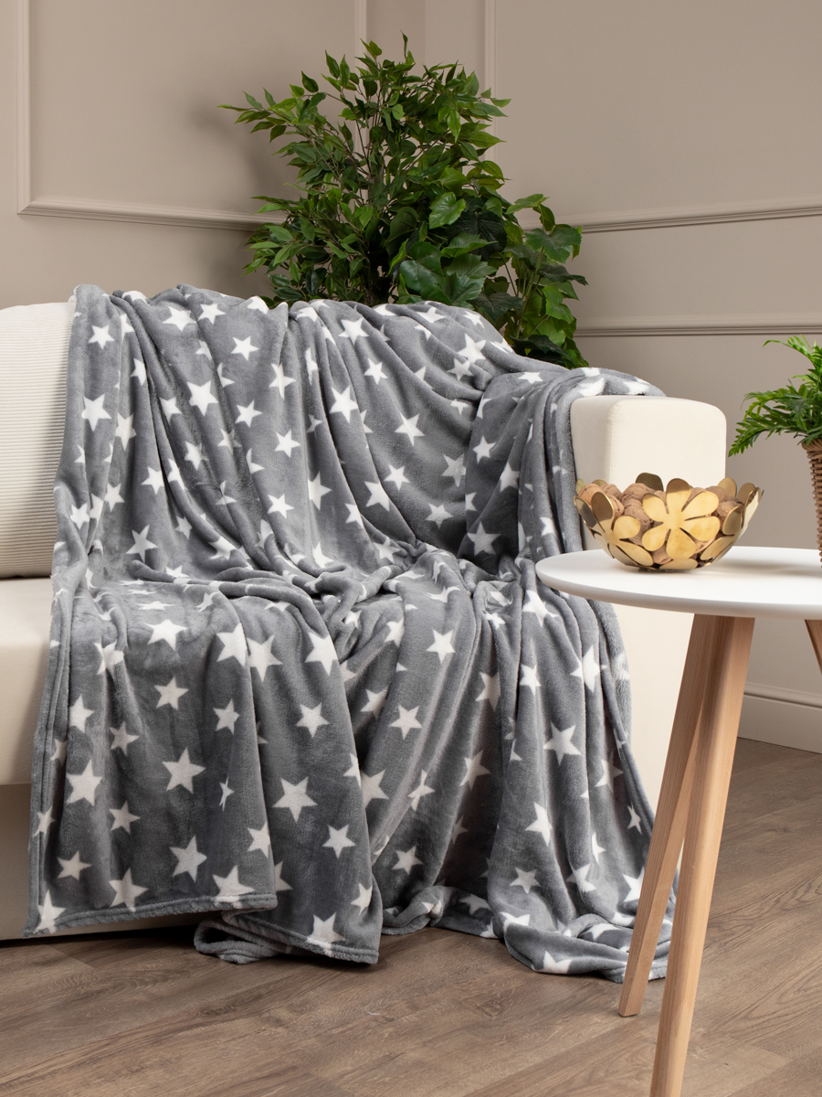 картинка Плед Texrepublic TF FN F107GY4 b2022 Звёзды 