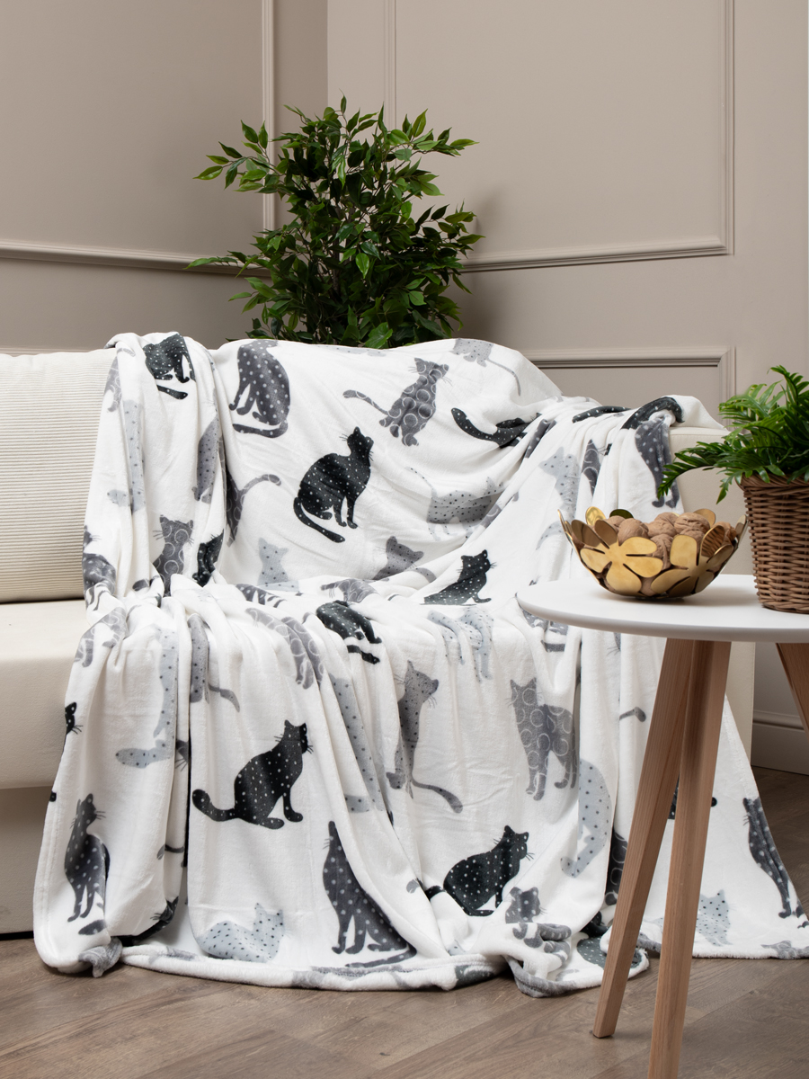 картинка Плед Texrepublic TF FN F124 a1520 Коты 