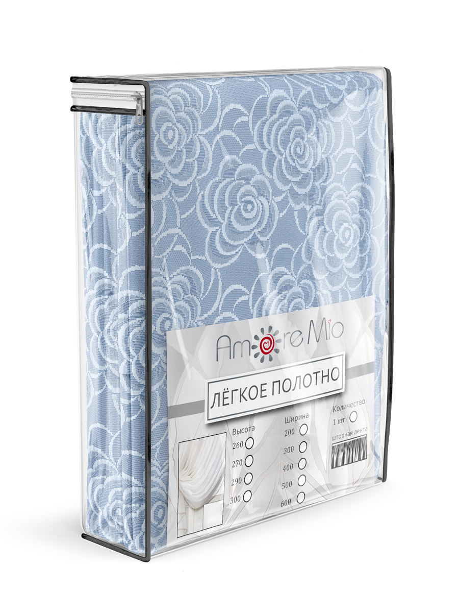 картинка Штора Amore Mio RR H 503-2D 3,0*2,7*1 серый 