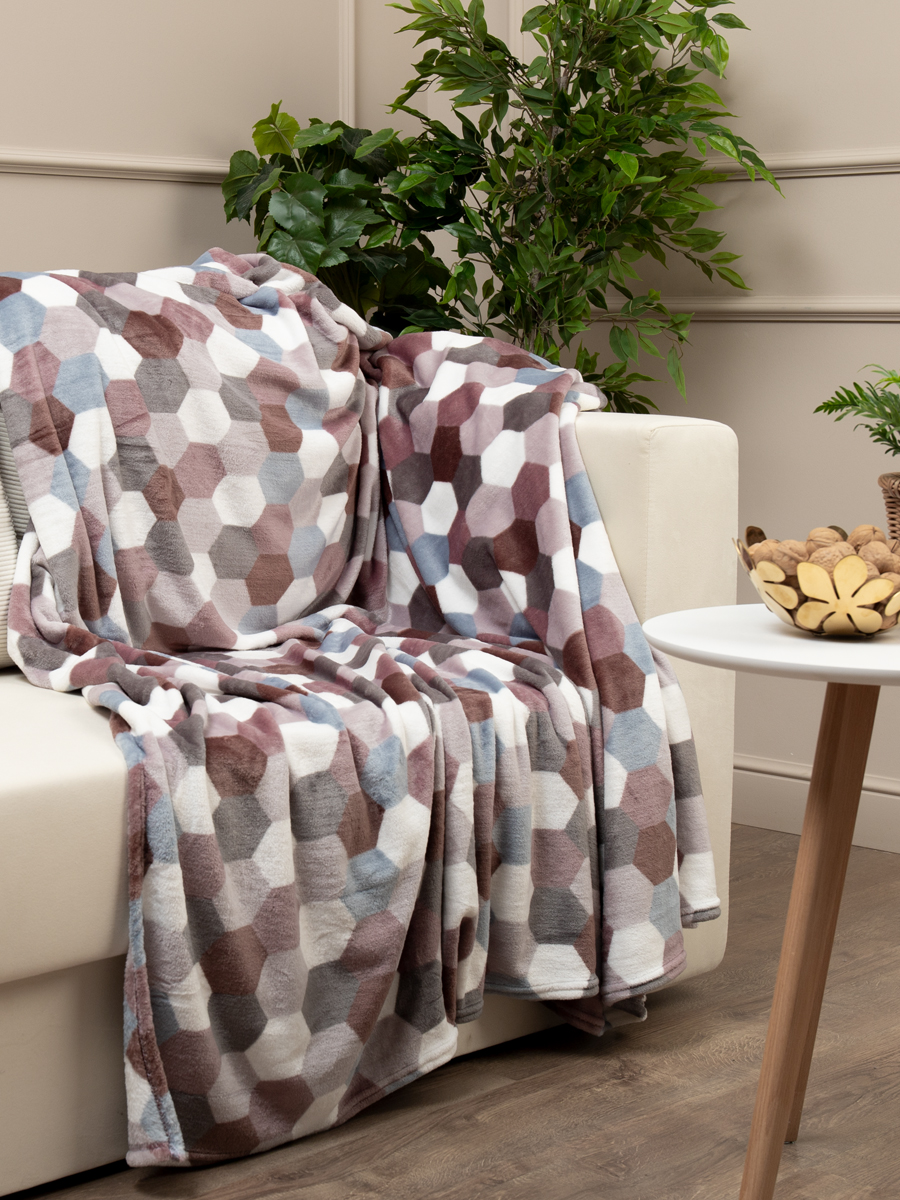 картинка Плед Texrepublic TF FN F142 a1520 Мозаика-соты 