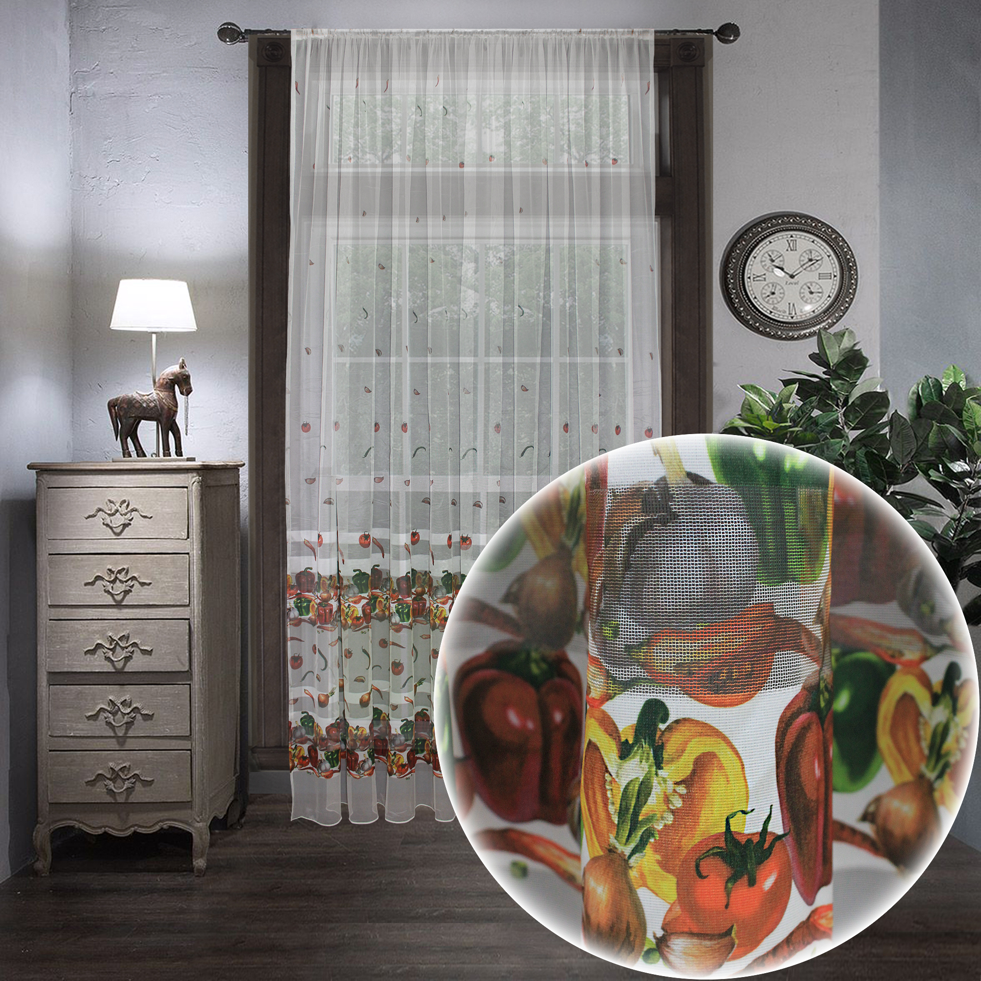 картинка Штора Amore Mio RR 8796-01 ut 3,0*2,7*1 красный 