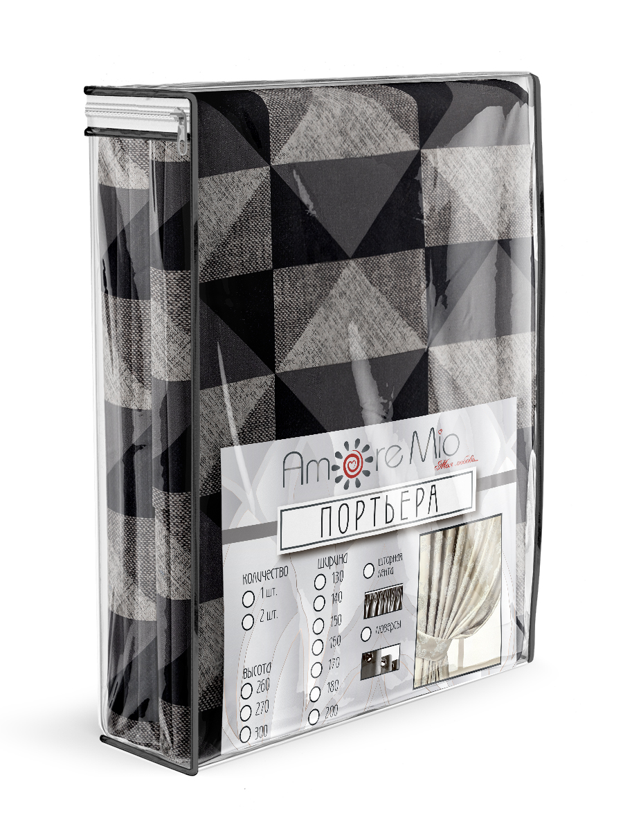 картинка Штора Amore Mio RR 4ML 98318-05 2,0*2,7*1 серый 