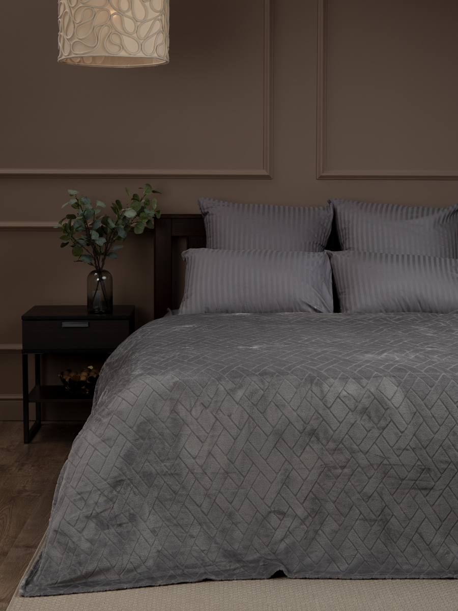 картинка Плед Texrepublic TF FNC GY3ng 1520 w-плетёнка 