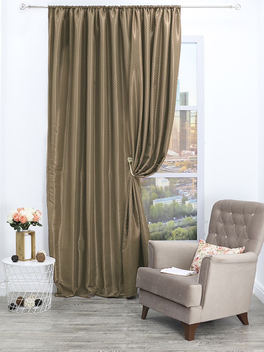 картинка Штора Amore Mio RR H9936-629 1,4*2,7*1 бежевый 