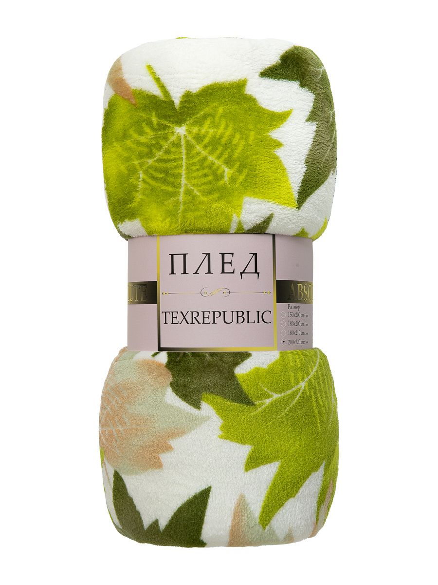 картинка Плед Texrepublic TF FN F115GR b2022 Листья клёна 