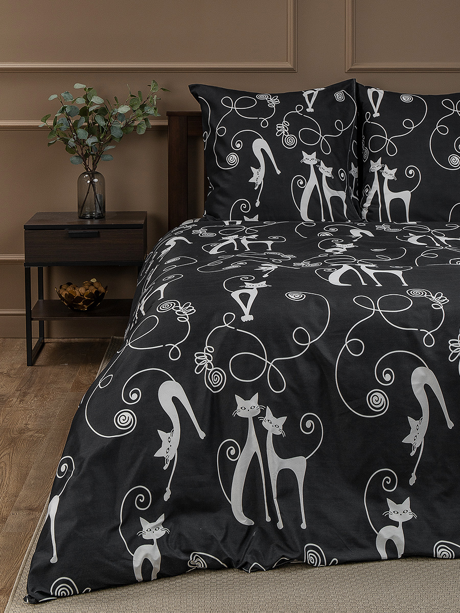 картинка Постельное бельё Amore Mio BZ Cats DOUBLE M 