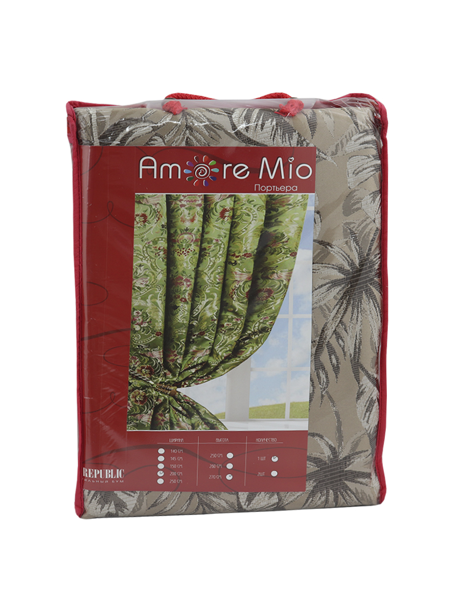 картинка Штора Amore Mio RR 610241-402 2,0*2,7*1 коричневый 